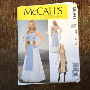 McCalls Sewing Pattern M6941 Game of Thrones Daenerys Goddess Cosplay 6-12 UNCUT